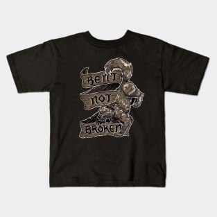 Bent Not Broken Wolf Kids T-Shirt